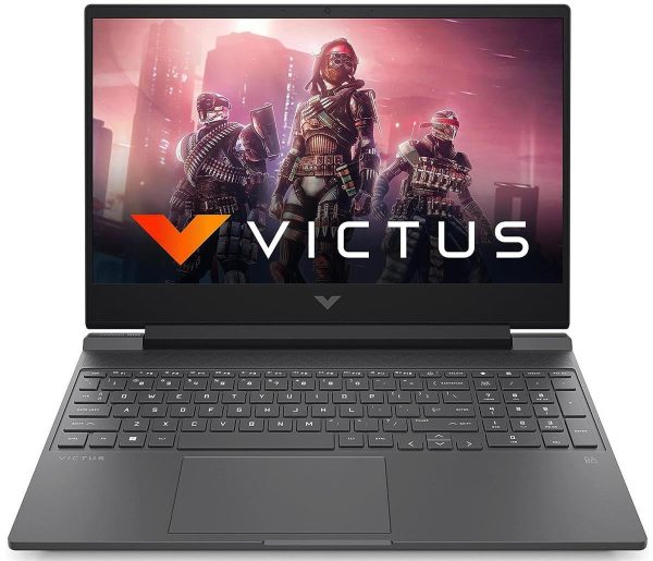 HP Victus 15 fb1013dx Gaming Laptop | AMD Ryze 5 7535HS (up to 4.55 GHz max boost clock, 16 MB L3 cache, 6 cores, 12 threads) - 8 GB DDR5-4800 MHz RAM - 512 GB SSD - 15.6″ FHD (1920 x 1080), 144 Hz IPS Display -  NVIDIA GeForce RTX 2050 (4 GB GDDR6 dedicated) - Backlit Keyboard - Windows 11 - (Mica Silver)