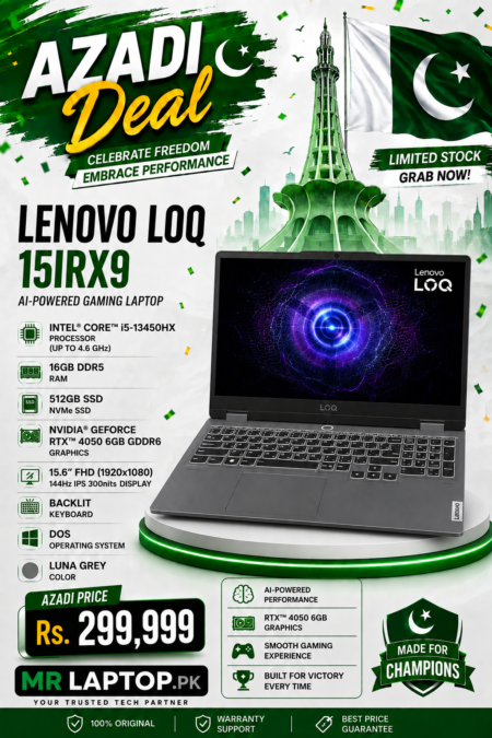 Lenovo LOQ 15IRX9 AI-Powered Gaming Laptop ICI5 13TH GEN Lenovo LOQ 15IRX9 AI-Powered Gaming Laptop ICI5 13TH GEN